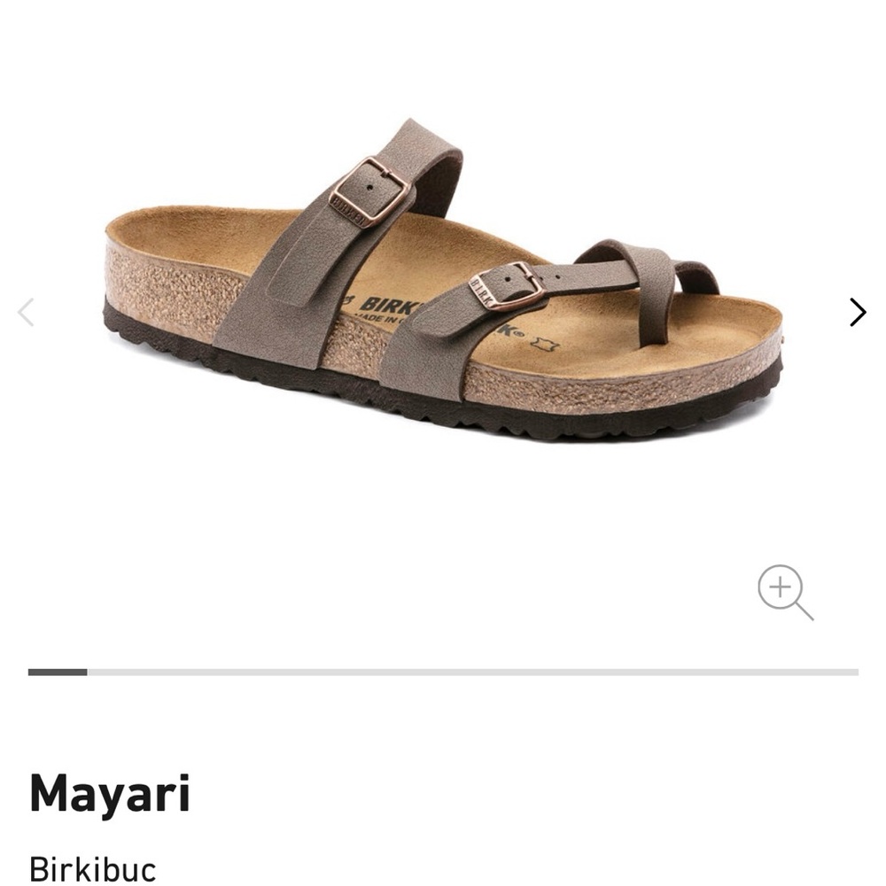 Birkenstock Sandals brand new tried on 1x indoors, color isn’t for me. Narrow
